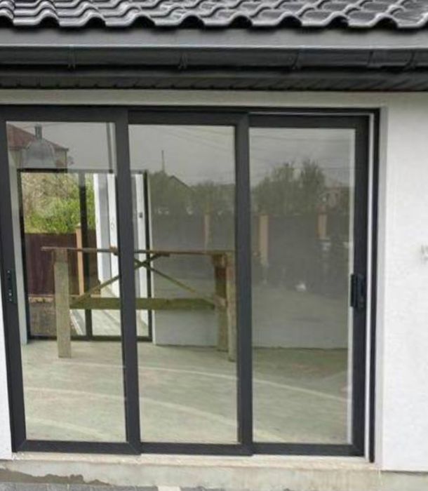 Продам нові Металопластикові двері на терасу Антрацит Знижена ціна