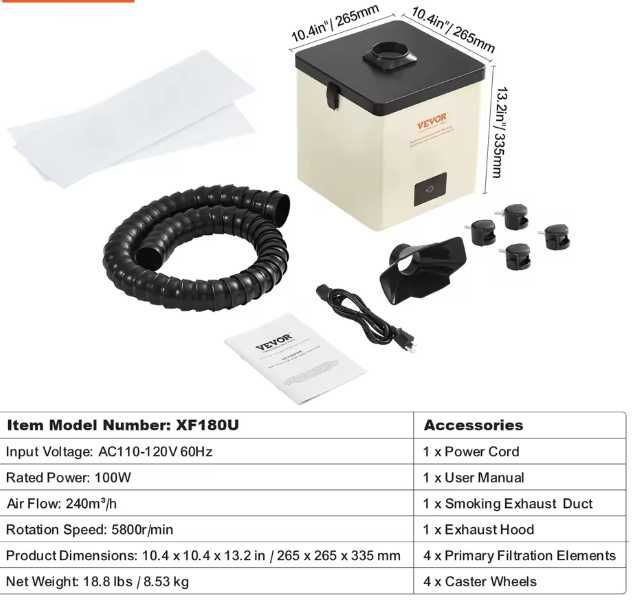 Extrator de Fumo de Solda 100w - NOVO