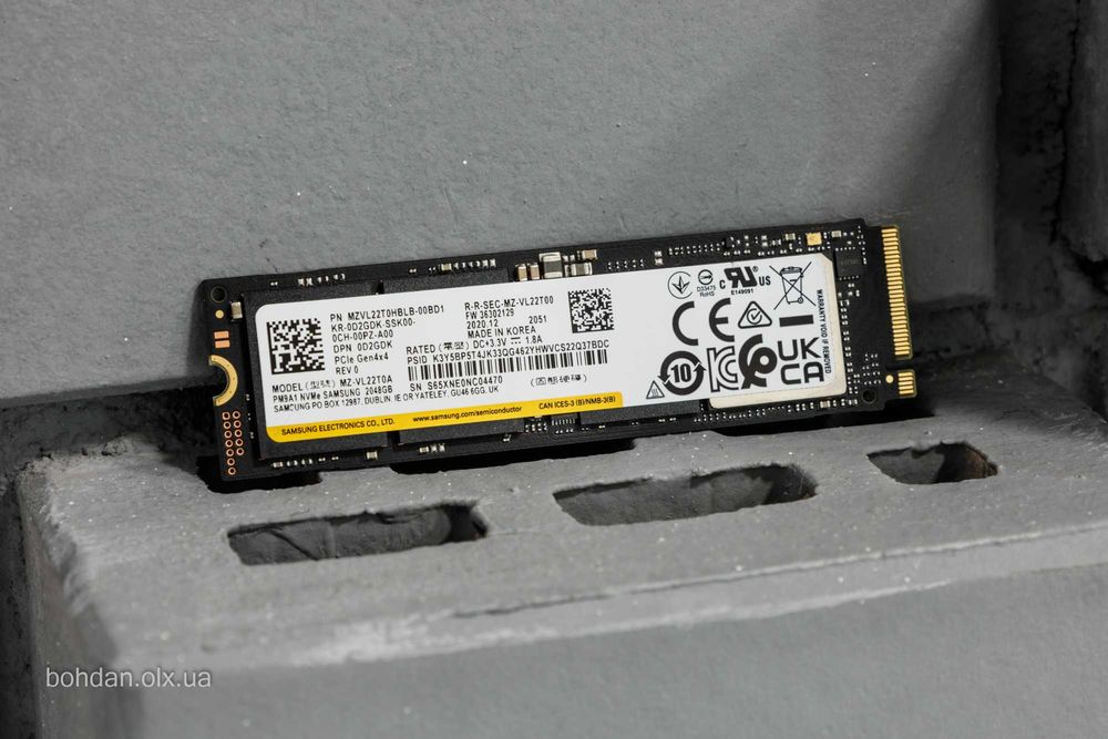 Samsung PM9A1 2TB NVMe SSD (MZ-VL22T0A) - OEM-версія 980 PRO