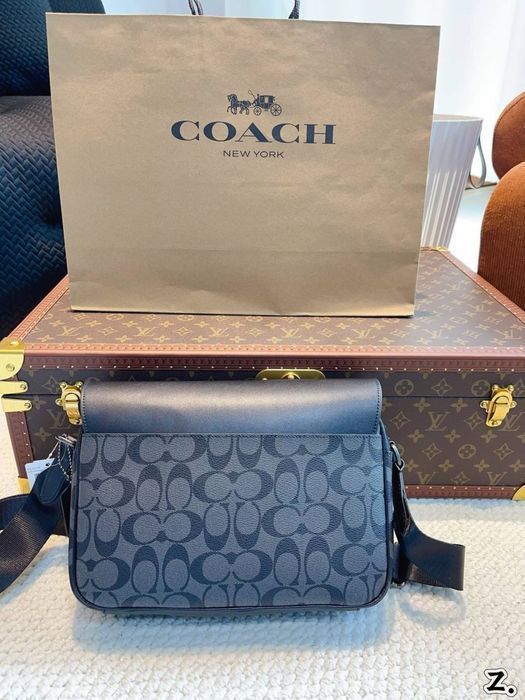 Мужская сумка coach кроссбоді чоловіча сумка коач