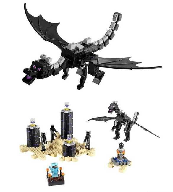 Klocki My World Minecraft Czarny Smok Endu 632 el. z PL w 24 hours