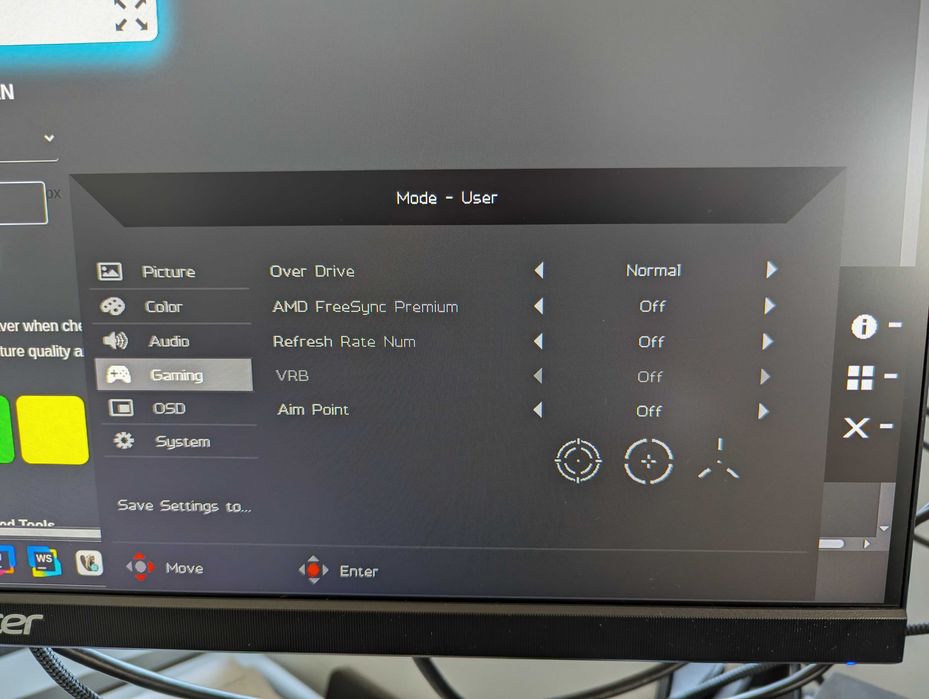 Monitor Acer Nitro XV252Q 1080p 360hz/oc390hz