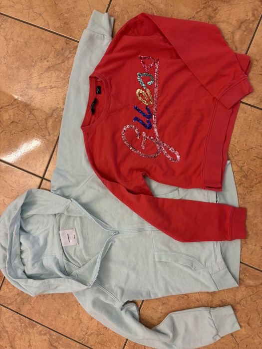 Guess rozowa bluza pink cekiny