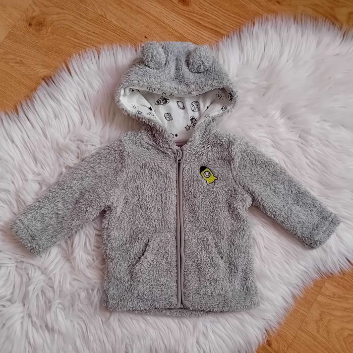 30. Szara misiowa bluza z podszewką