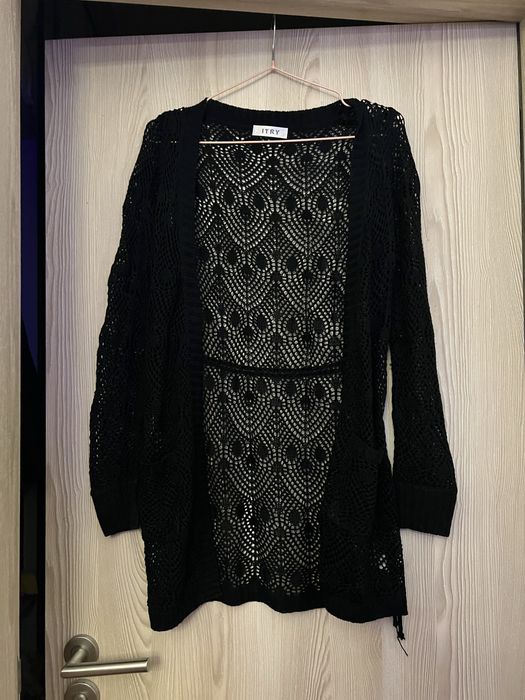 Casaco em croché ITRY preto