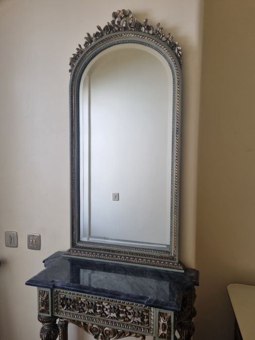 Conjunto consola, banco e mesa