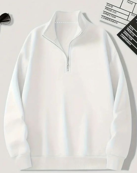 Кофта полу замок в стилі олд мані 1/4