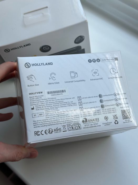 Hollyland Lark M2 USB-C петлички, мікрофони, радіосистема
