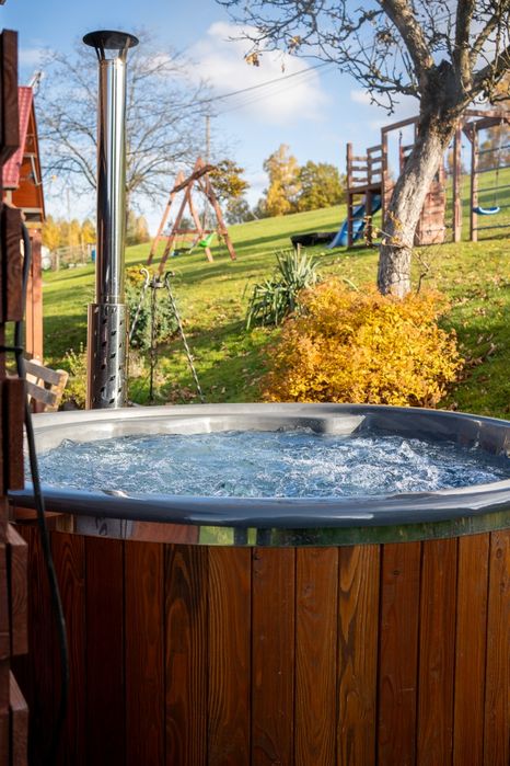 Domek w górach Ustroń.kominek cisza, balia z jacuzzi