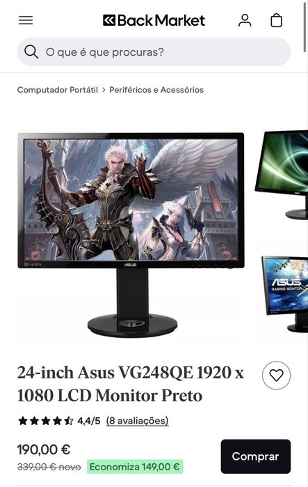 144hz 1ms ASUS VG248QE