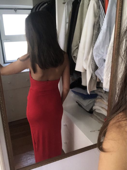 Vestido encarnado tamanho XS / S