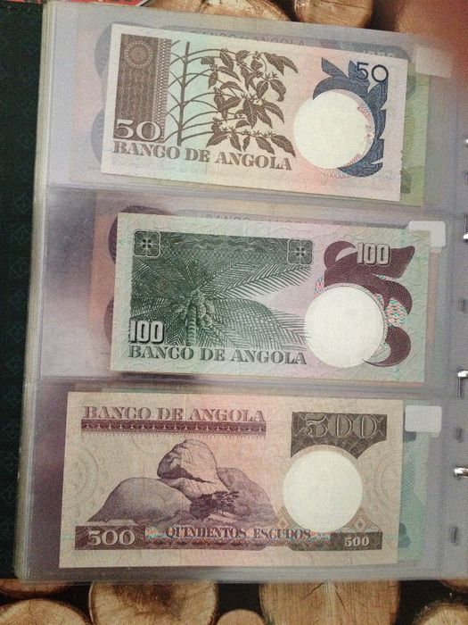 ANGOLA 4 Notas novas NÃO CIRCULADAS LUIZ VAZ CAMÕES conforme as fotos