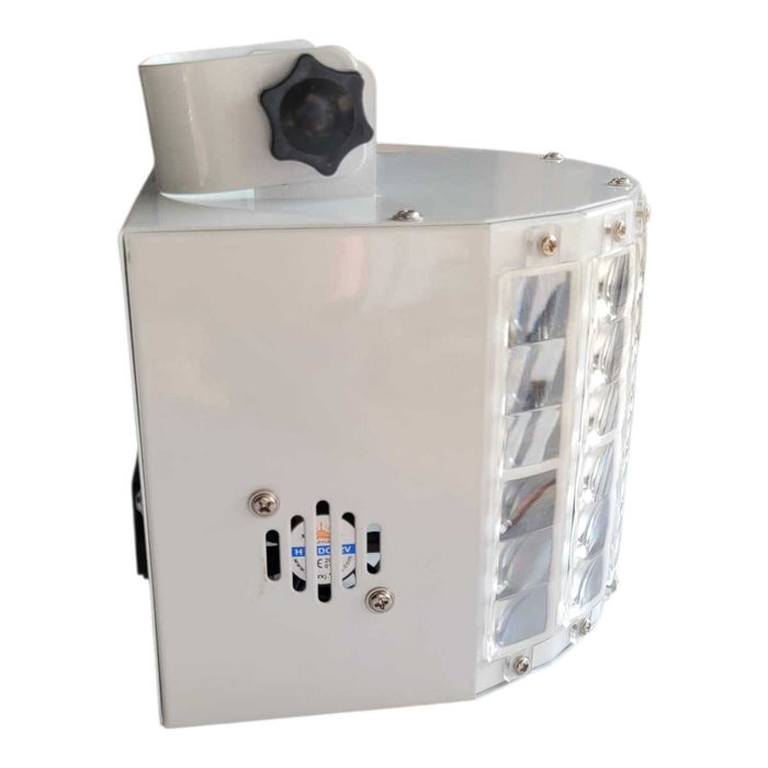 Projetor Efeito LED Derby Branco com DMX e Som-Ativado