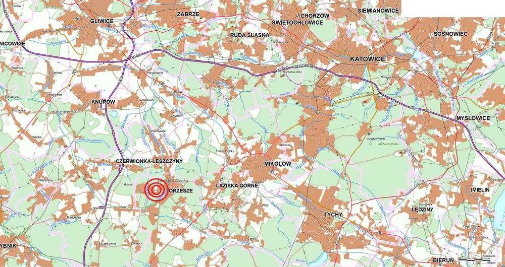 Nieduża działka budowlana w samym centrum dzielnicy Orzesze - Jaśkowice