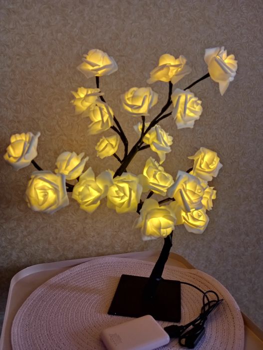 Світильник троянди/ нічник/ деревце з трояндами