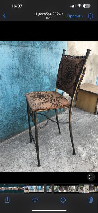 Продам барные стулья  кованные лофт  1900 стулья для кафе  900