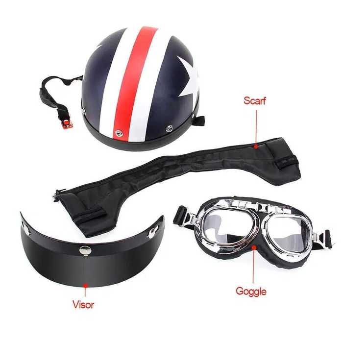 Capacete e oculos aviador