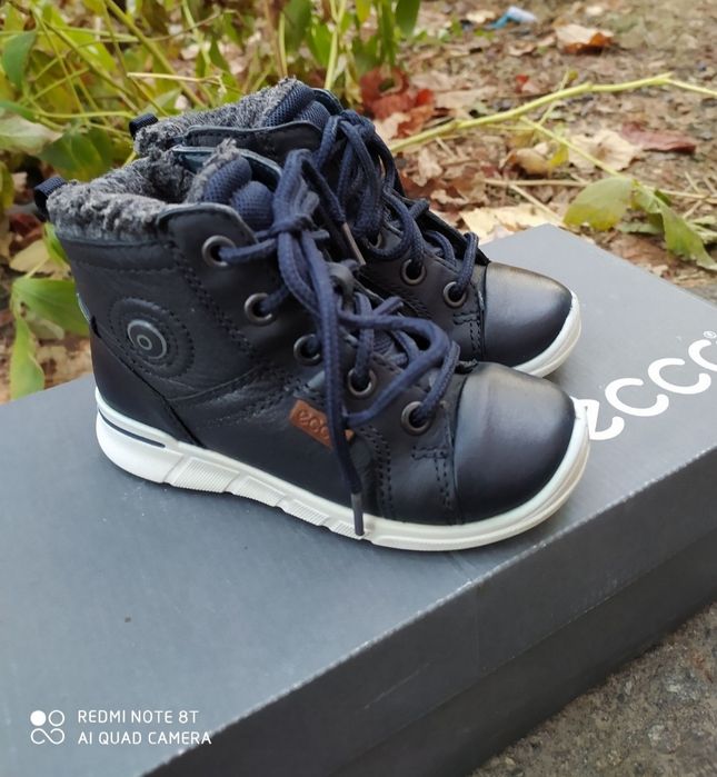 Ecco 24 ботинки на хлопчика зимові чоботи черевики сапоги взуття ессо