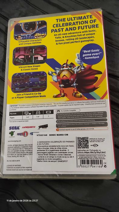 Sonic mania switch