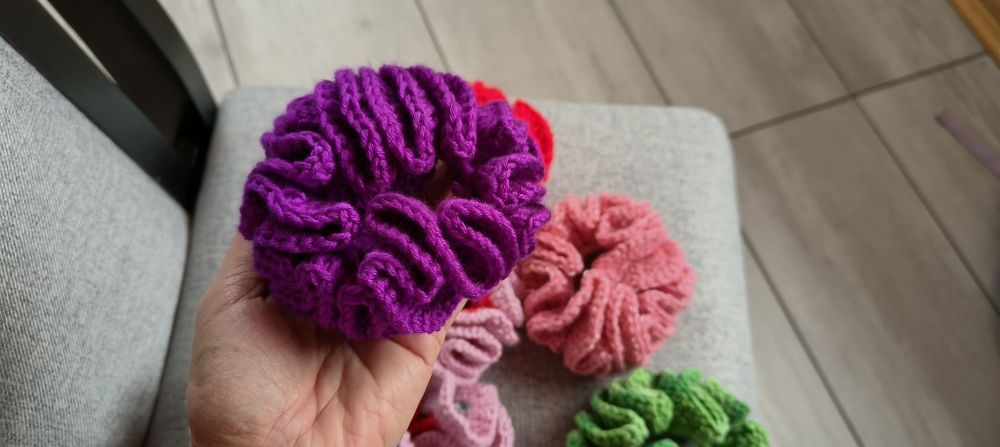 Frotka gumka scrunchy handmade