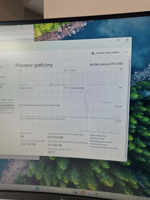 Karta graficzna nvidia  geforce RTX  3060