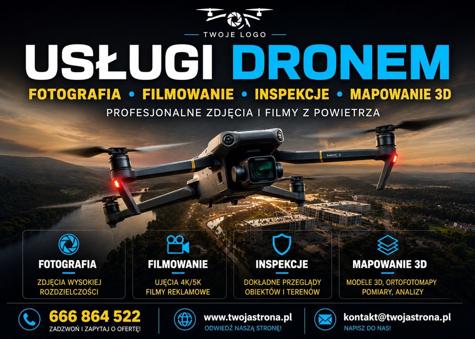 Usługi dronem  Operator drona  
operator drona
dron

operator drona
dron