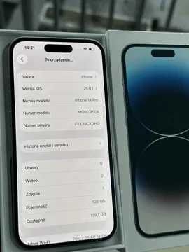 iPhone 14 Pro | 100% BATERII | IDEALNY STAN | ZESTAW