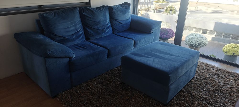 Vendo Sofá 3 Lugares com  Chaise Longue