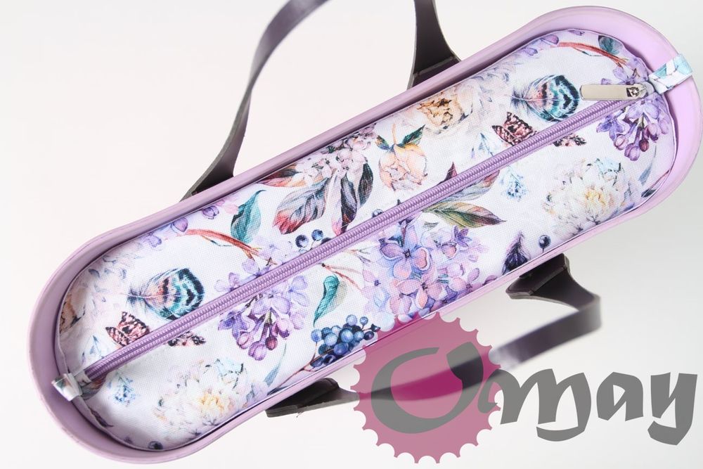 organizer do OBAG MINI bzy konwalie fioletowe wkład 2 kieszenie OMAY