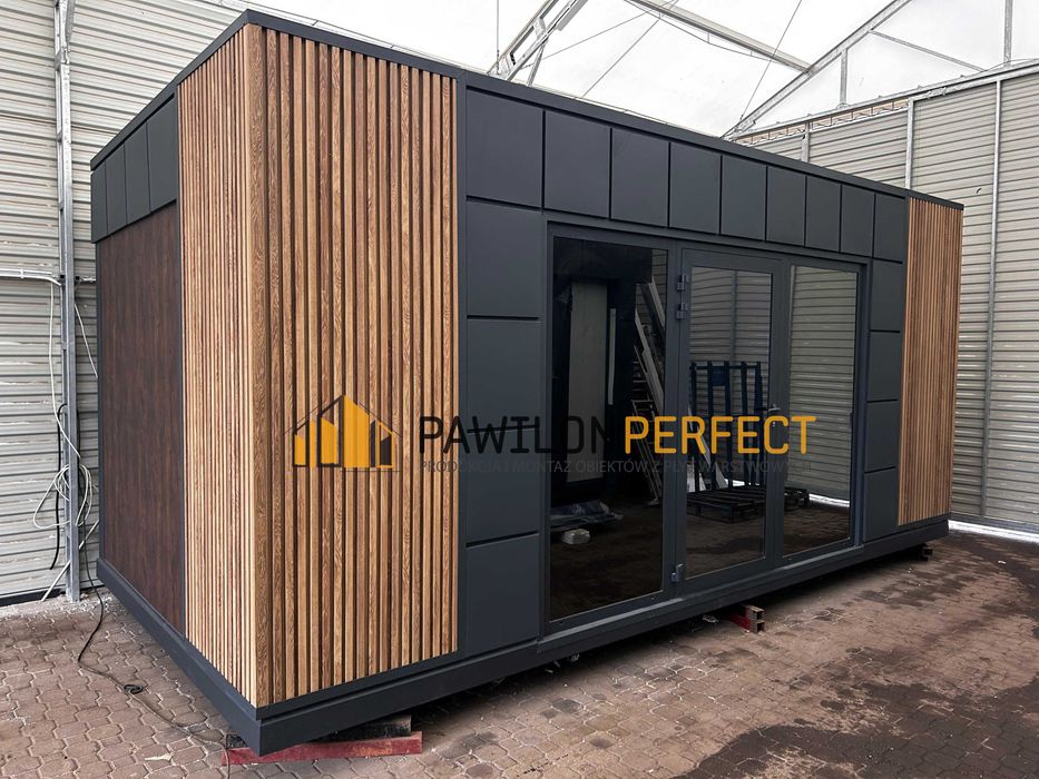Pawilon kontener biurowy kosmetyczny  600cm x 300cm dostępny od ręki