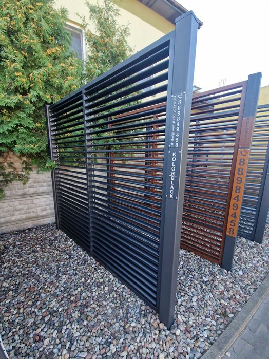 Panel żaluzjowy żaluzje metalowe altanka ruchome deseczki pergola