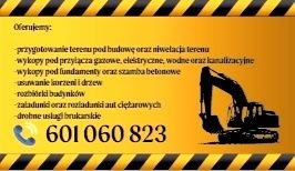 Usługi koparką kołową•roboty ziemne