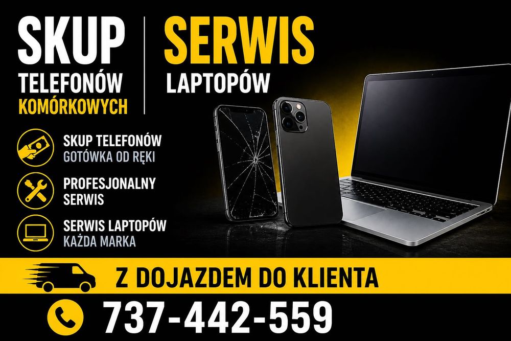 Skup Serwis Telefonów Laptopów z DOJAZDEM DO KLIENTA - Samsung iPhone Realme OPPO Xiaomi OnePlus - Szprotawa Nowa Sól Zielona Góra Polkowice Żary