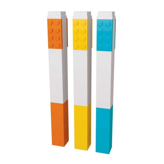 Zakreślacze LEGO (Pomarańczowy, żółty, niebieski) (3 szt.)