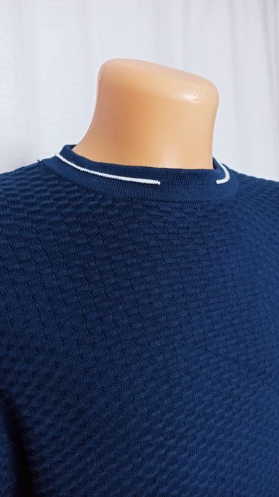 Sg Geanatowy sweter męski L