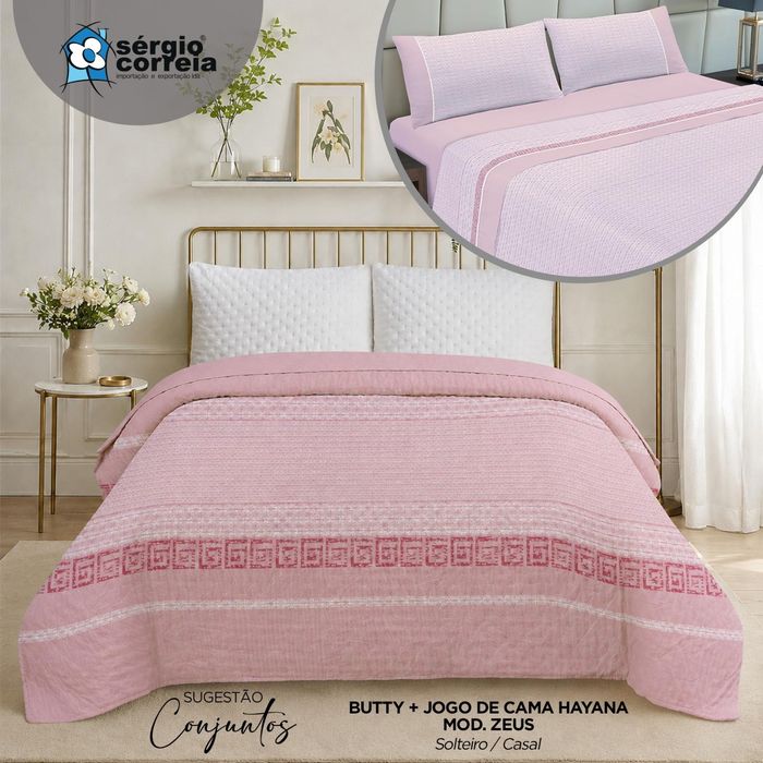 Kit  completo colcha mais jogo de cama casal