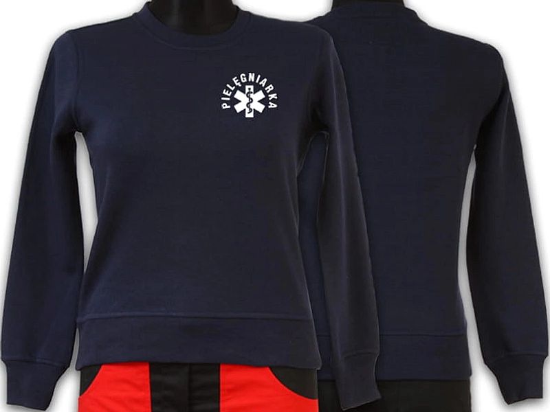 Bluza ratownicza odblaskowa FUNKCYJNA damska granatowa (M)