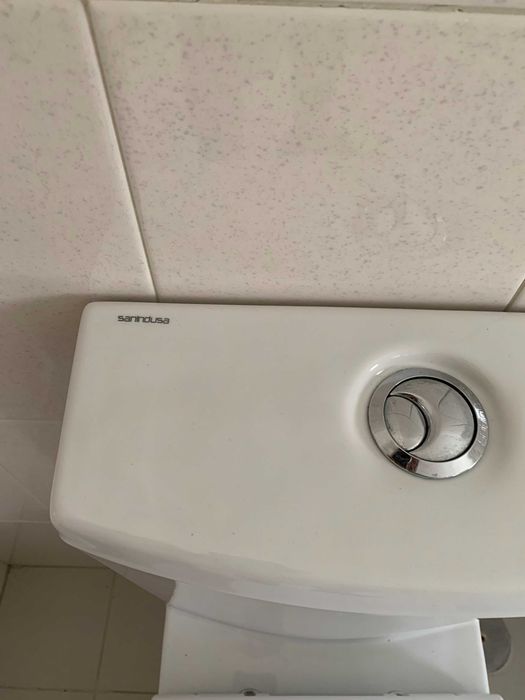 Conjunto WC completo com duplo lavatório + pedra mármore grande (190cm)