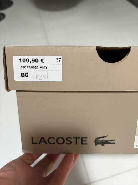 Sapatilhas rosa Lacoste