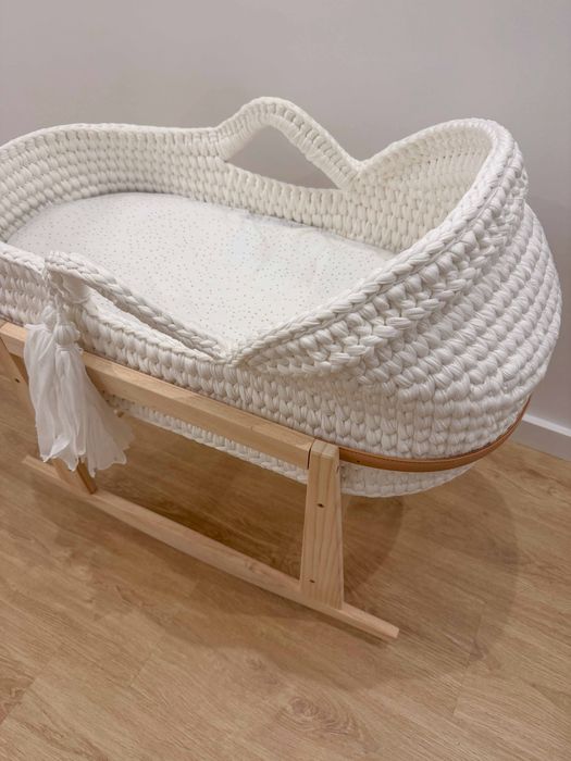 Conjunto Alcofa + suporte com baloiço + colchão