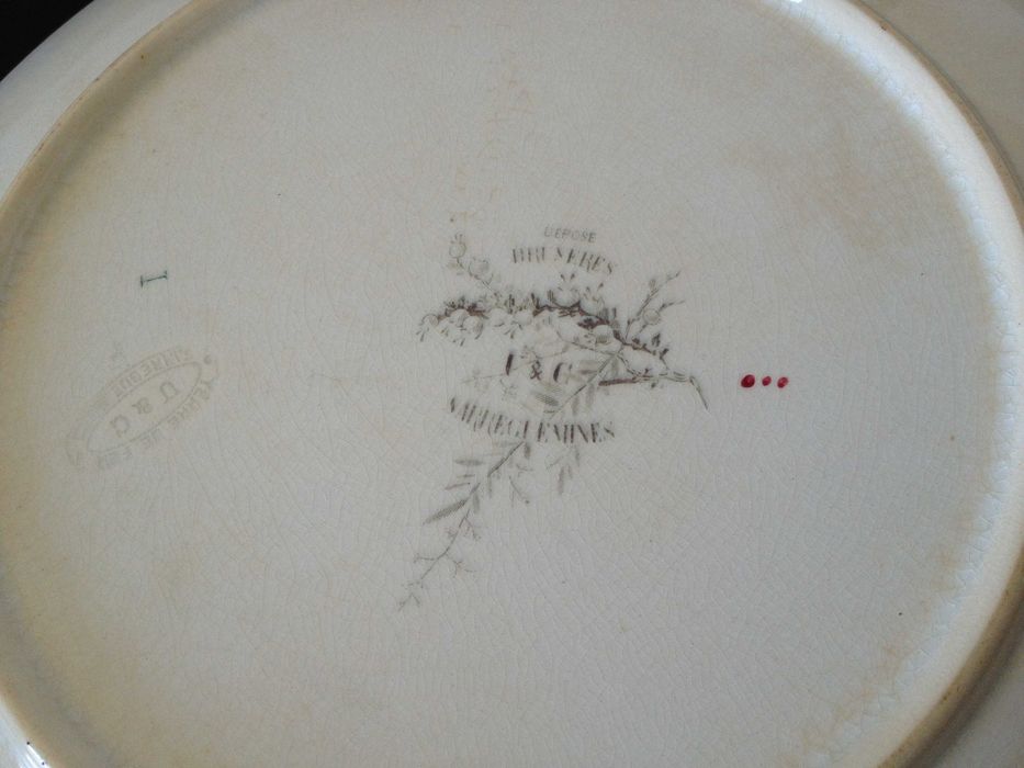 Conjunto Faiança U&C Depose Bruyères Sarreguemines