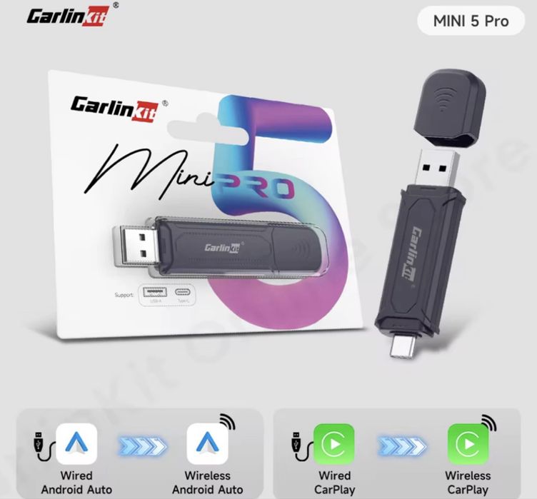 Carlinkit 5.0 mini pro адаптер android auto apple carplay