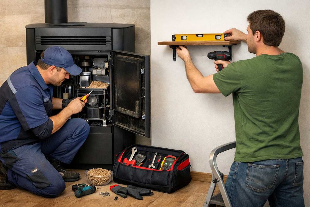 manutençao salamandras e bricolage casa