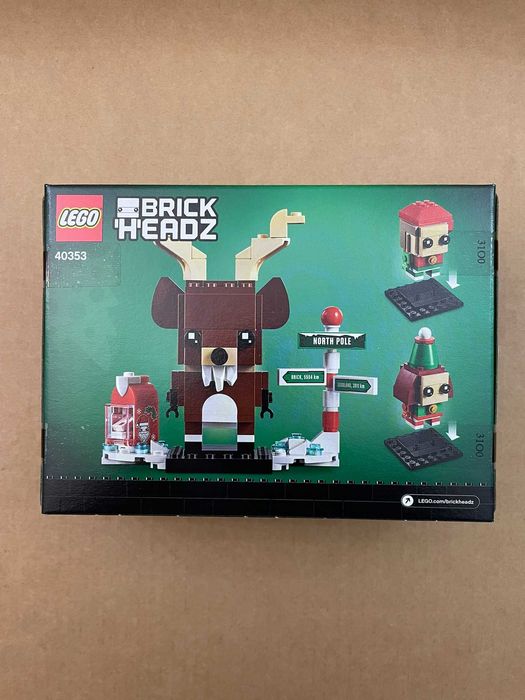 Christmas Brickheadz 40353 REINDEER, ELF AND ELFIE LEGO BRICKHEADZ