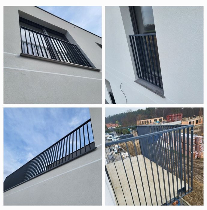 Balustrada metalowa.