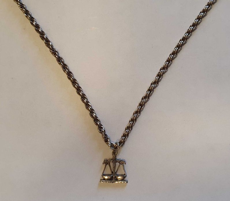 Цепочка серебро с кулоном весы