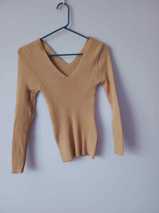 Bluzka kolor bezowy, XS