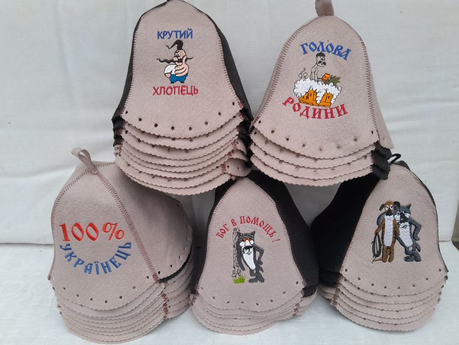 4 мм плотный фетр термо шапка в баню сауну лазню качество