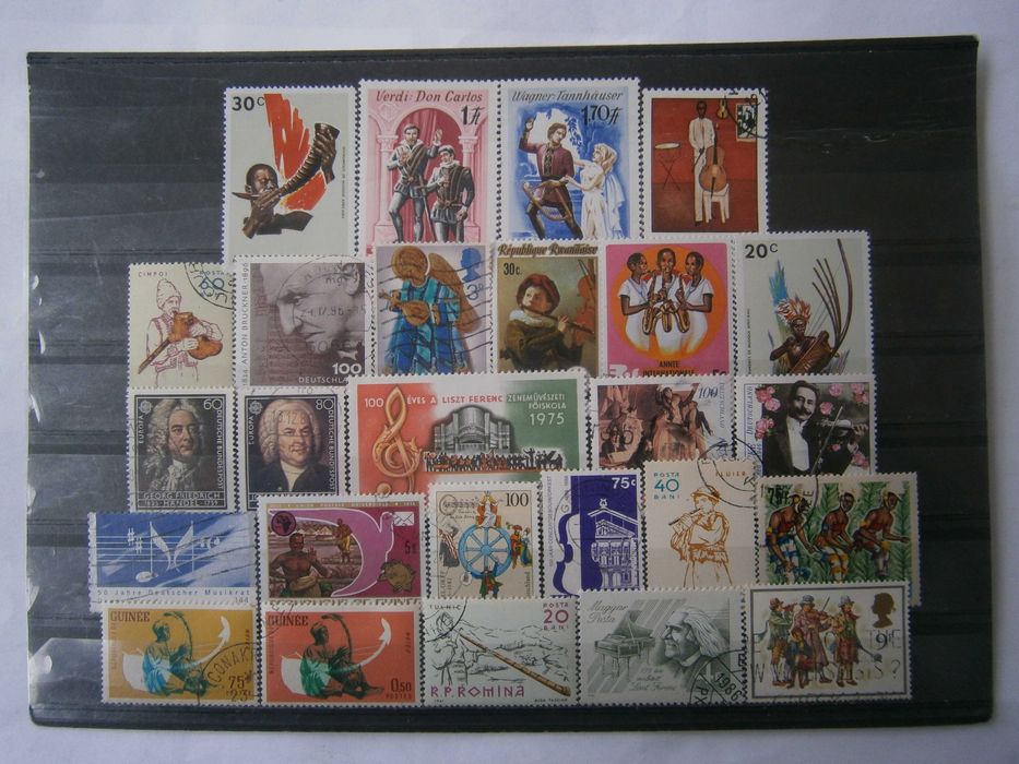 26 selos do tema Musica todos diferentes