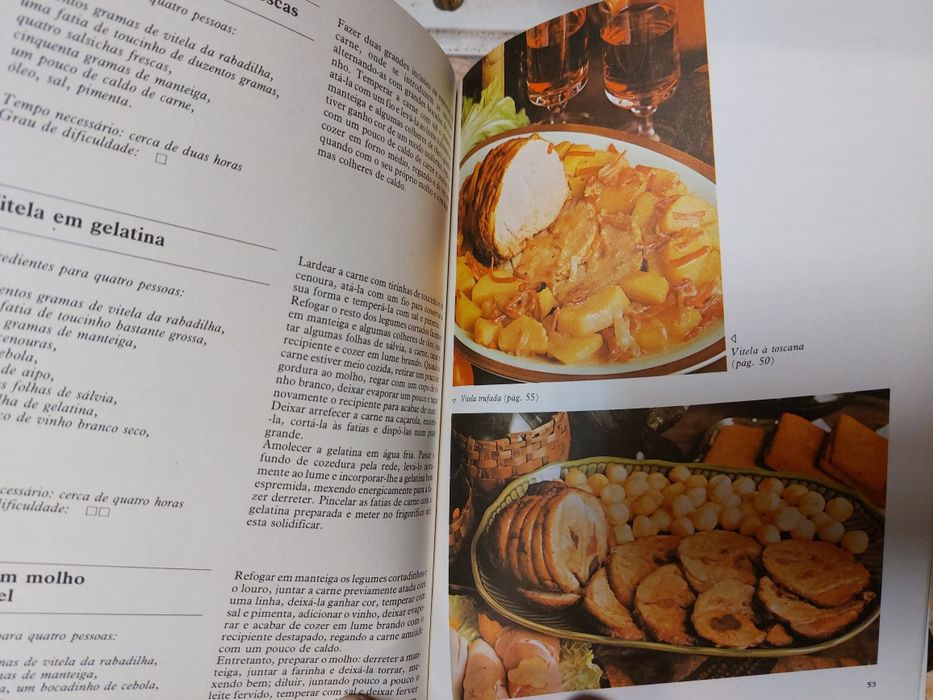 Conjunto de 8 livros de receitas "Os Trunfos da boa cozinha"  

V